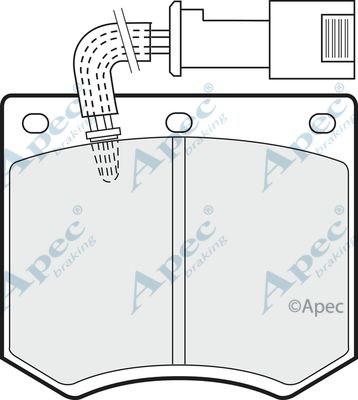 APEC BRAKING Комплект тормозных колодок, дисковый тормоз PAD556